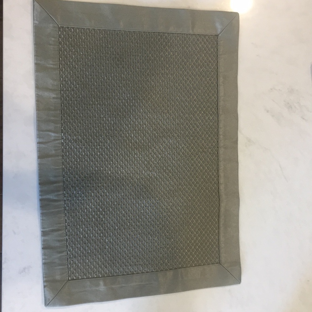 Silk Green Napkin and Place mat set